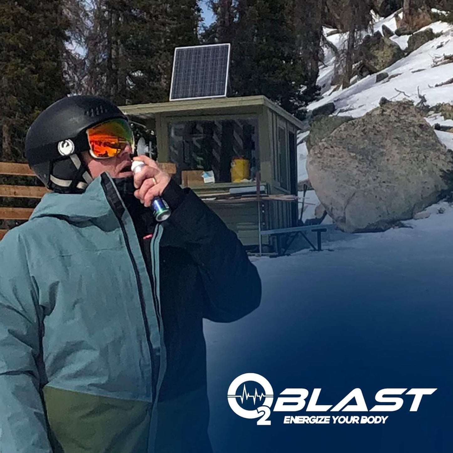 O2 Blast - Portable Oxygen Can, Filled with 99.99% Pure Oxygen in a Can with Breathing Mask for Sports, Travel, and High Altitude Use | On-The-Go Air Support for Hiking and Outdoors – 10L, 6-Pack