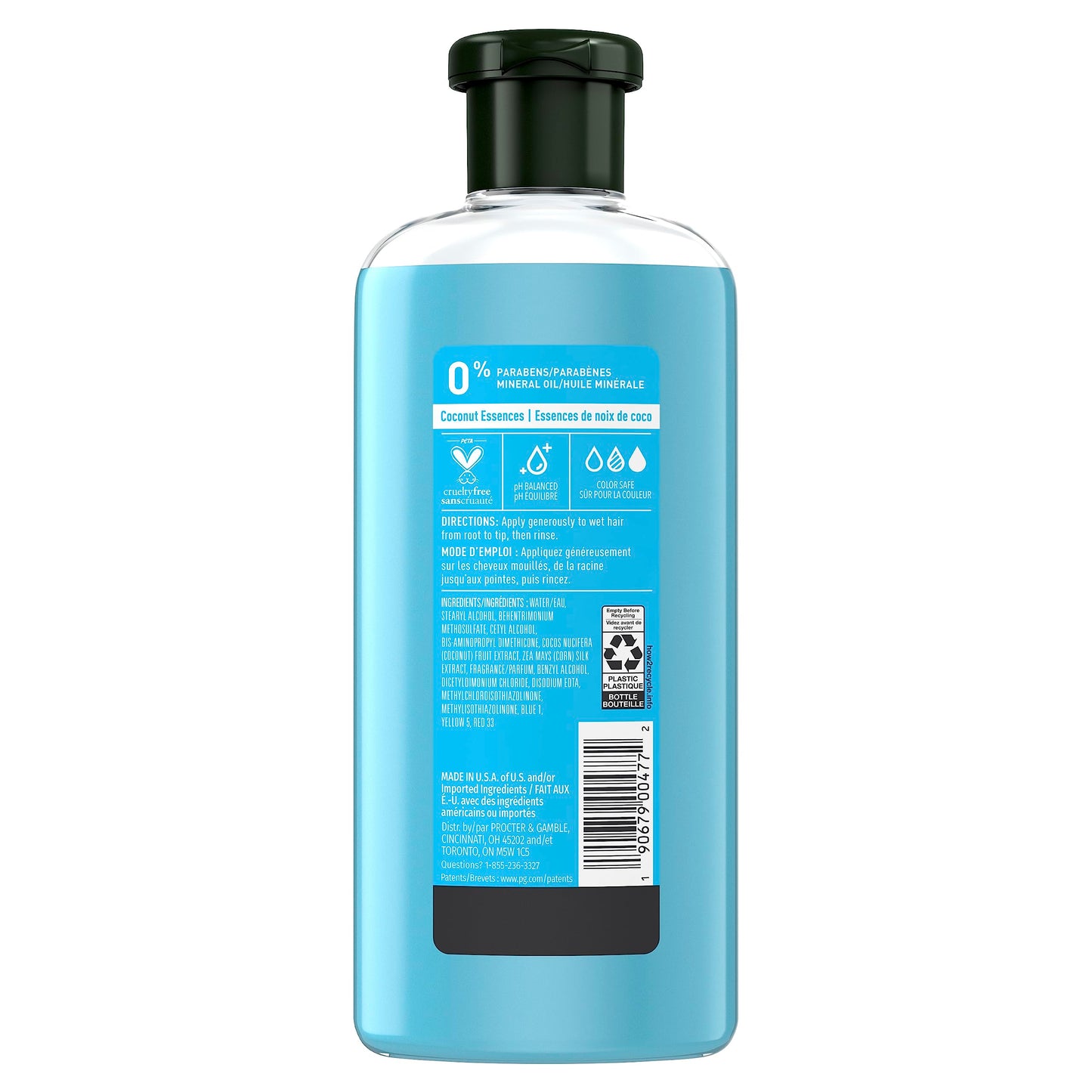 Herbal Essences Hello Hydration Conditioner, Deep Moisture for Hair, 11.7 Fluid Ounces, Coconut Scent, Paraben Free, Dermatologi