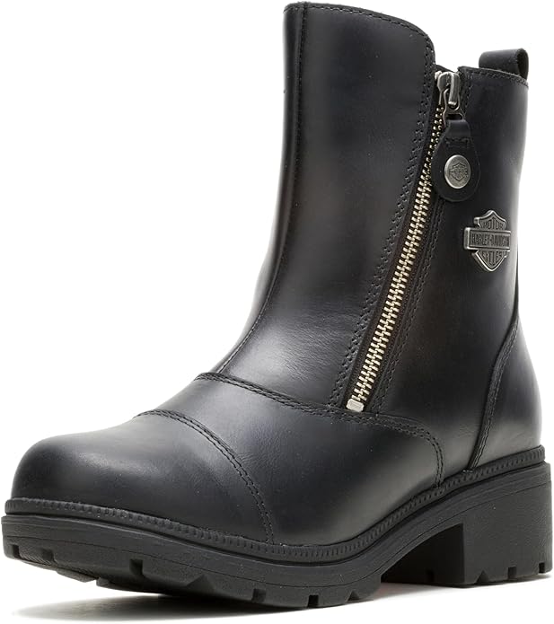Harley-Davidson womens Amherst Leather Motorcycle Casual Boot