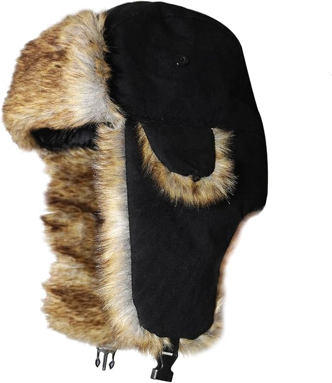 ONWAY Trapper Hat Winter Hats for Women Men with Faux Fur Ear Flaps