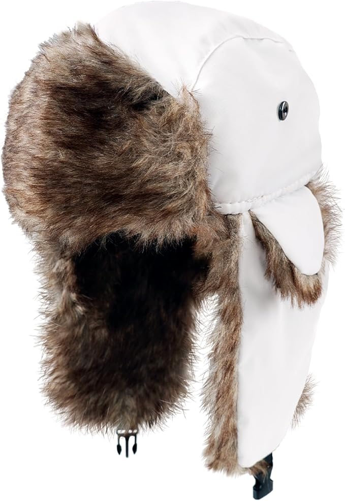 ONWAY Trapper Hat Winter Hats for Women Men with Faux Fur Ear Flaps