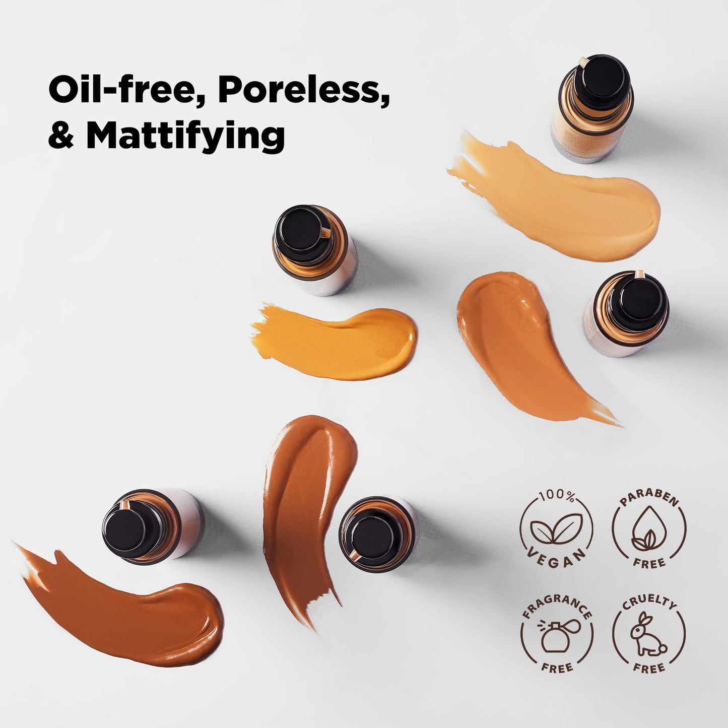BLK/OPL TRUE COLOR Pore Perfecting Liquid Foundation, Hazelnut - enriched with Vitamins C & E, paraben-free, fragrance-free, cru