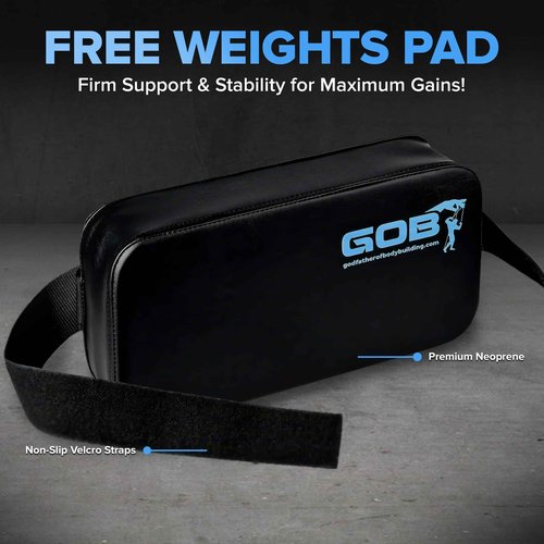Charles Glass Gob Pad 4.0 – Premium Weight Lifting Pad for Free Weights, Bench Exercises, and Chest Press Support