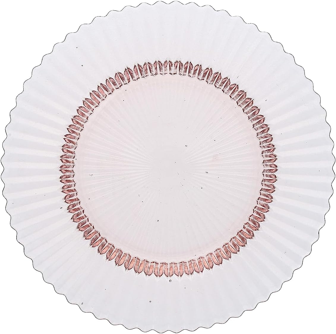 Fortessa Archie Glass Salad/Dessert Plate, 8.5 Inch, Pink