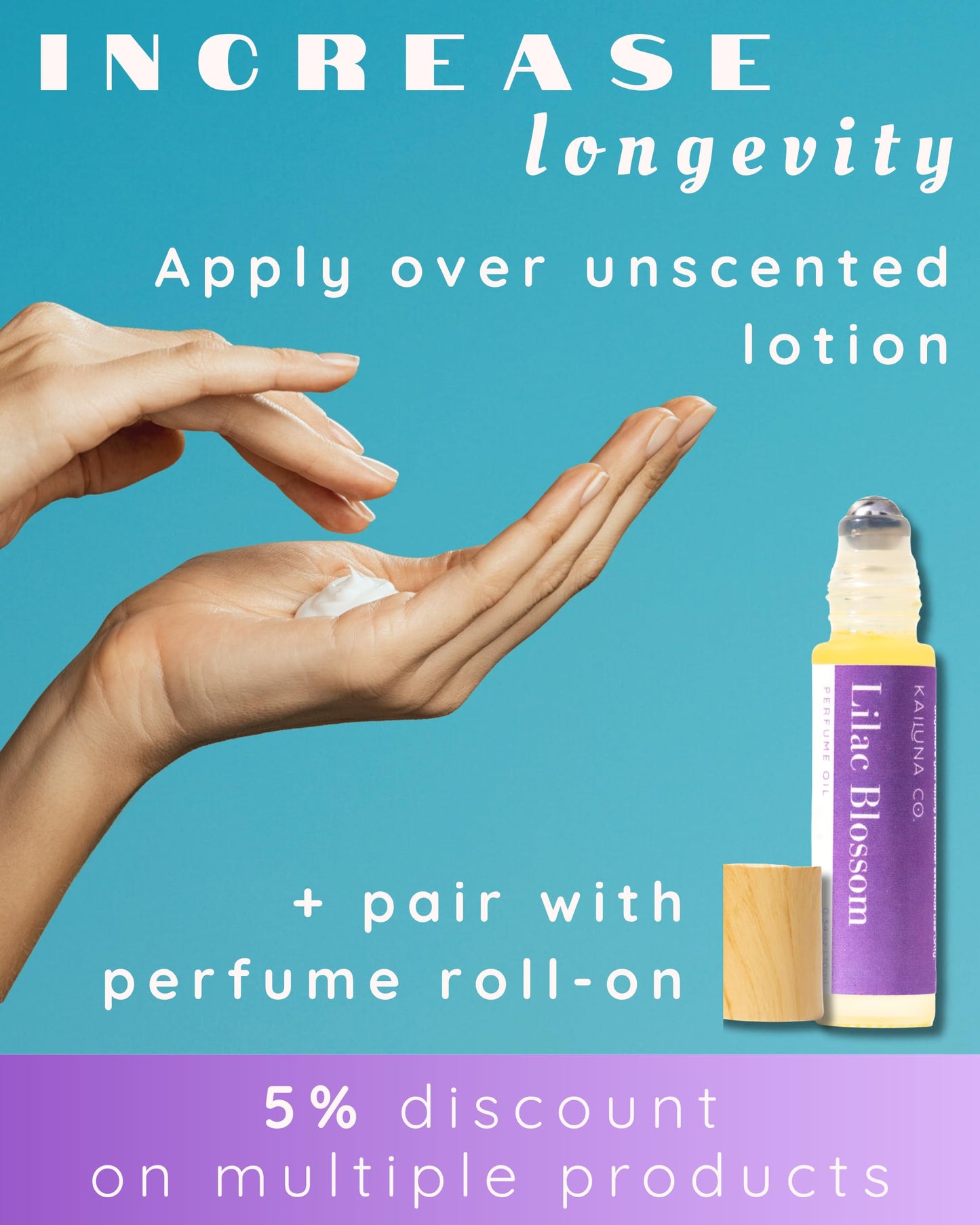 Kailuna Co. Lilac Blossom Natural Hair & Body Mist Spray, Pure Essential and Fragrance Oils, Alcohol-Free, Handmade in California, 0.5Fl Oz