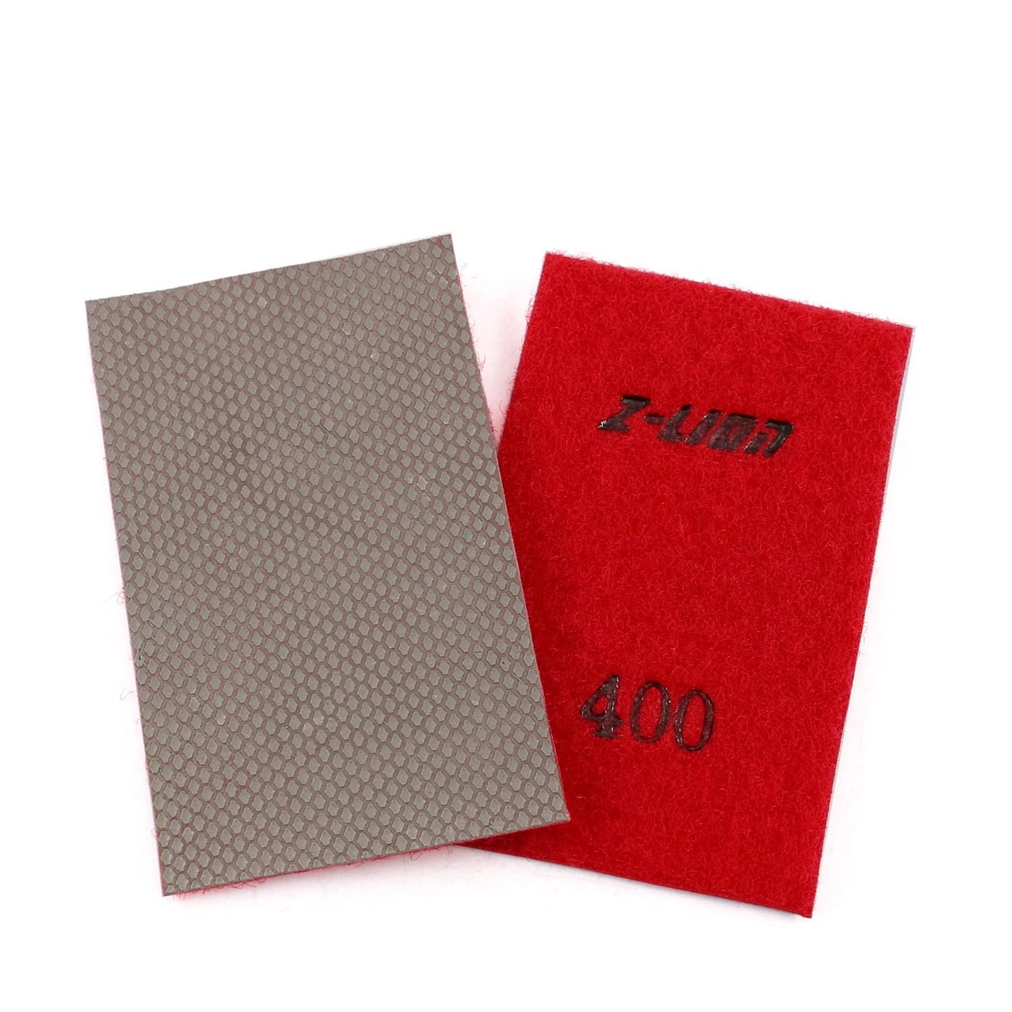 Z-Lion Diamond Abrasive Paper Sheets 400 Grit Diamond Sandpaper Nylon Back for Grinding Stone Glass Ceramic(1 Pcs)