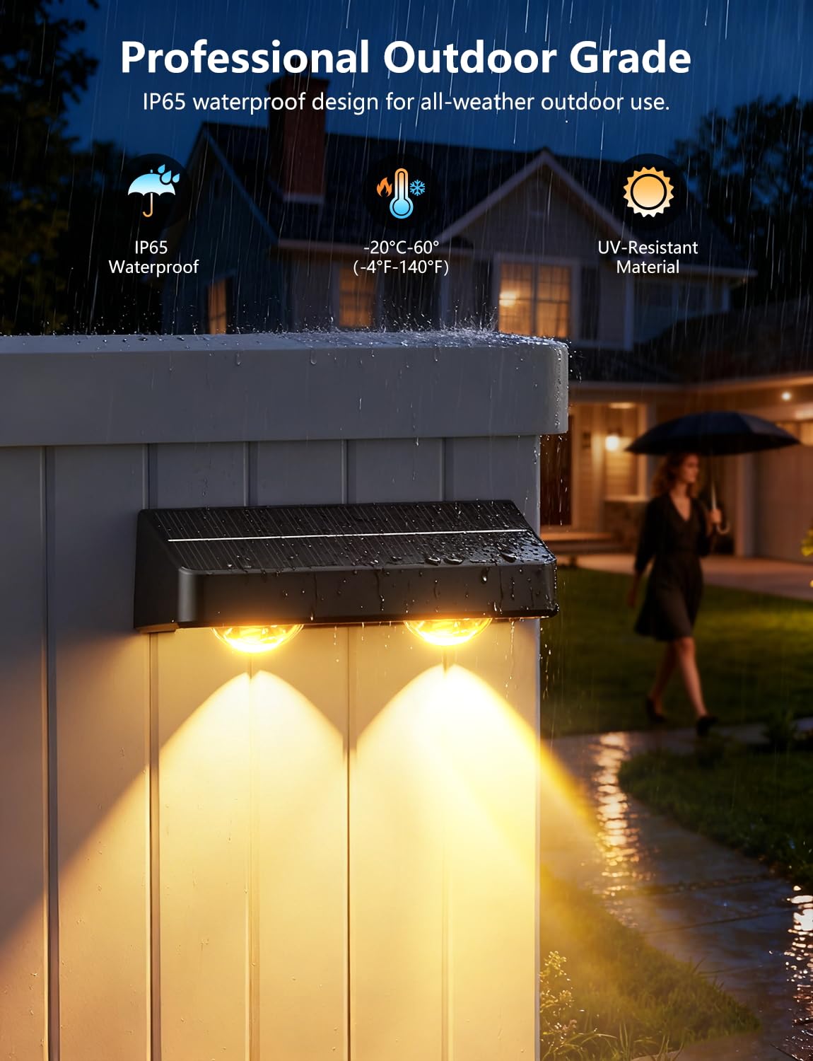nibuuecer Solar Fence Lights 12 Pack 9 Colors & 11 Lighting Modes Solar Wall Lights Outdoor Waterproof IP65 RGB Color Changing Fence Lights Solar Powered for Garden Yard Patio Deck Step Patio Wall