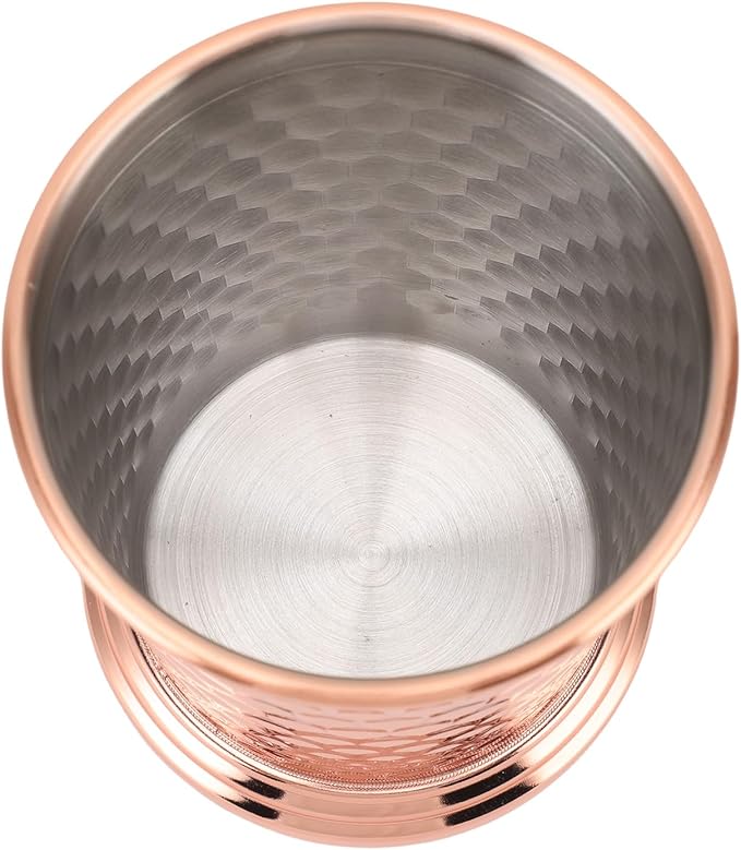 Zerodis 304 Stainless Steel Drinking Cup, Tumblers & Water Glasses Shiny Finish Unbreakable Cocktail Glass Beer Glasses Be...