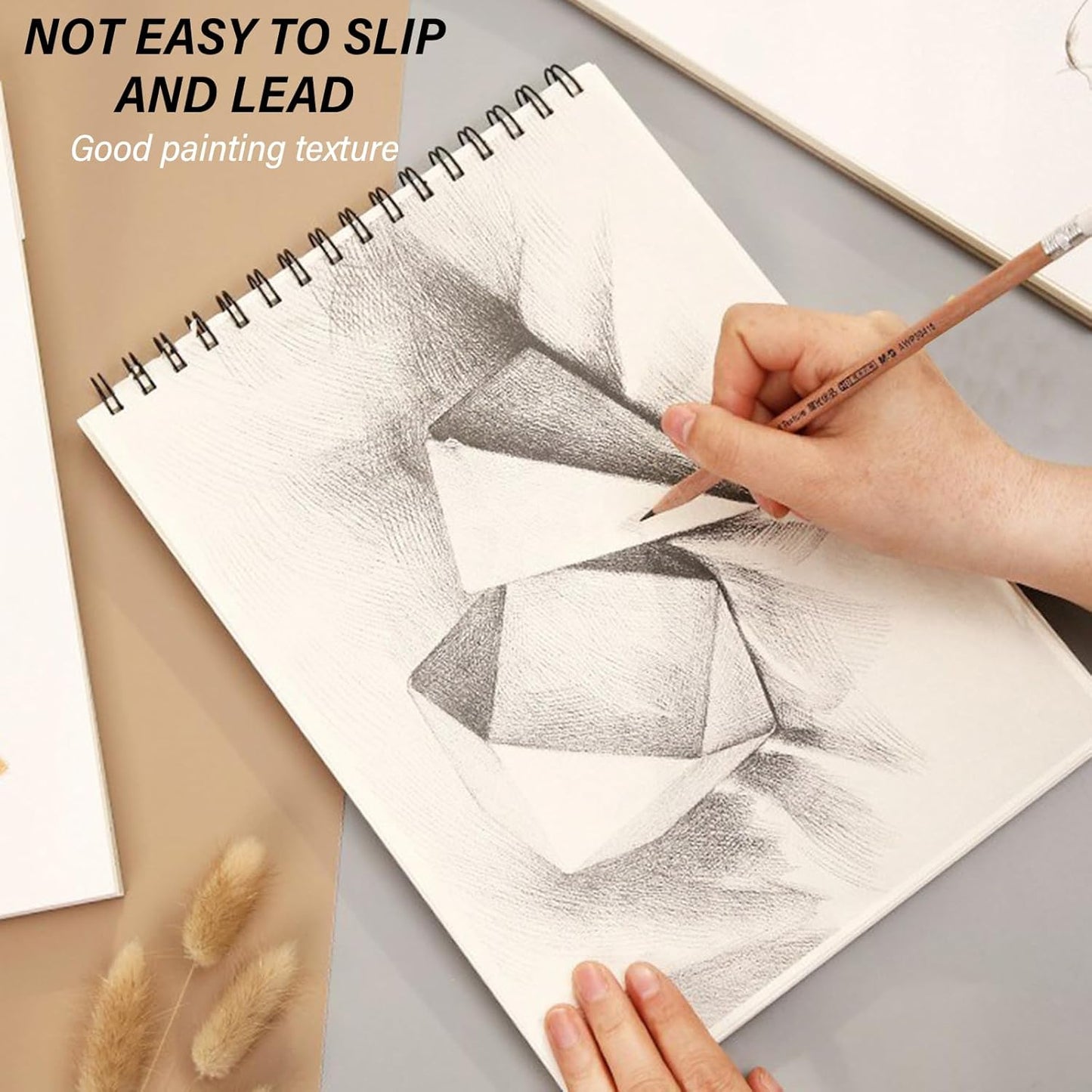 Cabreche Cute Sketchbook Top Spiral Bound Sketch Pad, 9 x 12 inch,100GSM Thick Paper,50 Sheets 100 Pages,Art Sketch Book Artistic Writing Drawing Paper for Girls Women Beginners-Orange Bat
