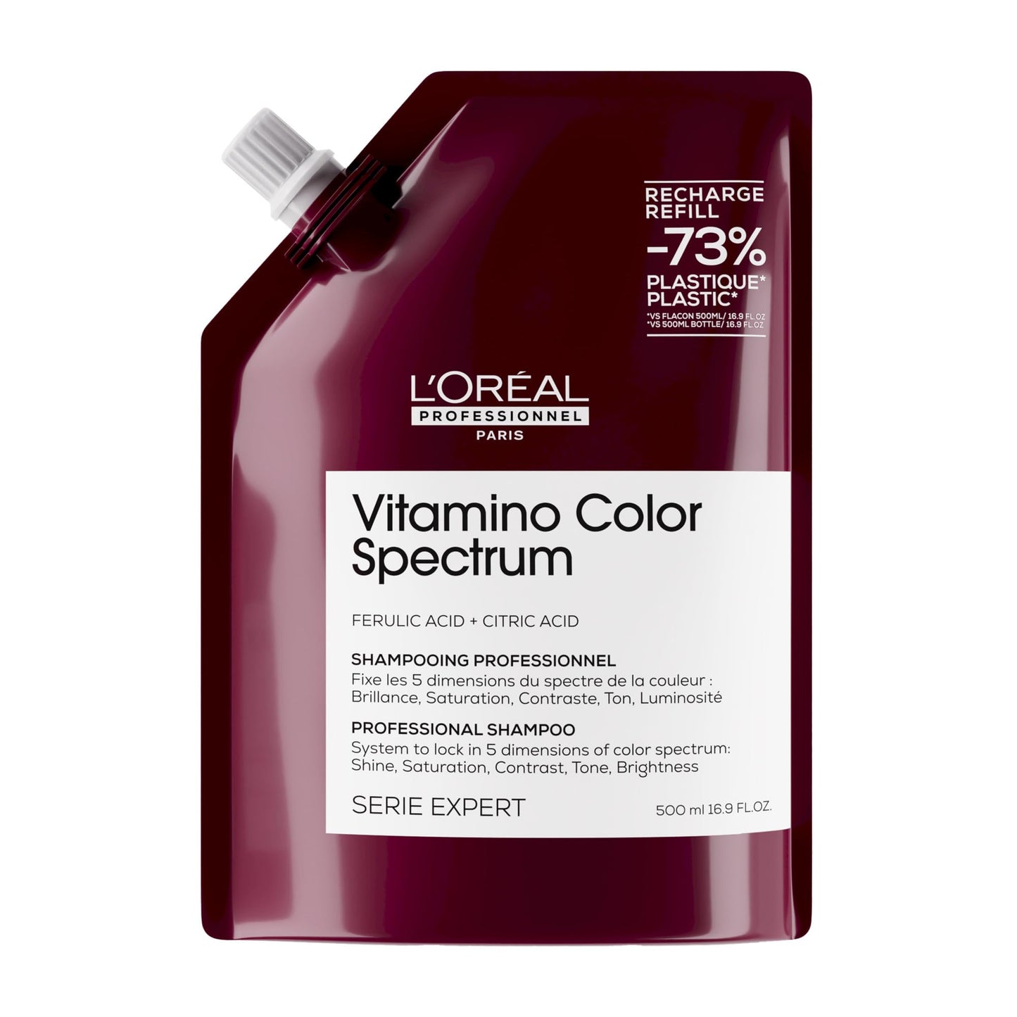 L'Or  al Professionnel Paris Vitamino Color Spectrum Shampoo - Locks In Day 1 Color Vibrancy, Ultra High Glass Shine, Nourishes