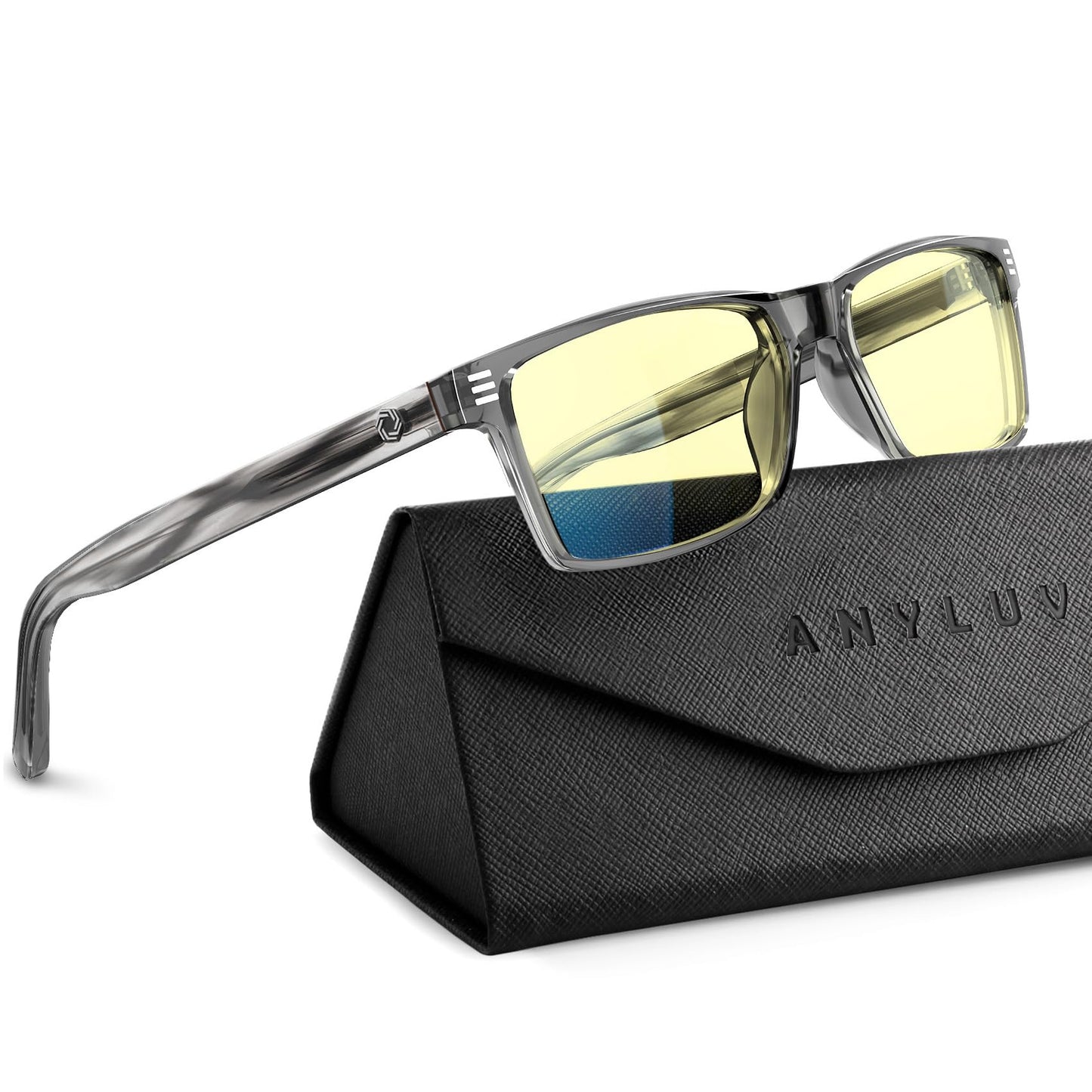 ANYLUV Blue Light Glasses Men Woman, Blue Light Blocking Glasses for Computer Gaming, Eye Strain Relief Eye Protection