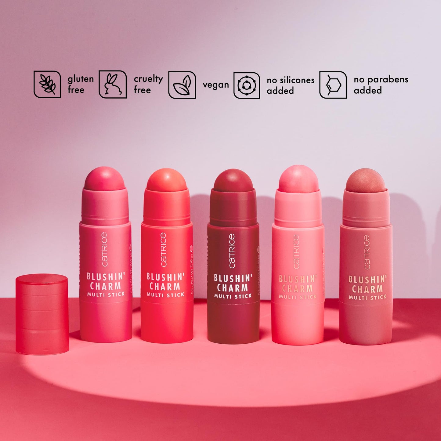 Catrice | Blushin' Charm Multi Stick | Creamy, Multi-Use Blush & Lip Tint | Buildable Dewy Finish | Vegan & Cruelty Free (040 |