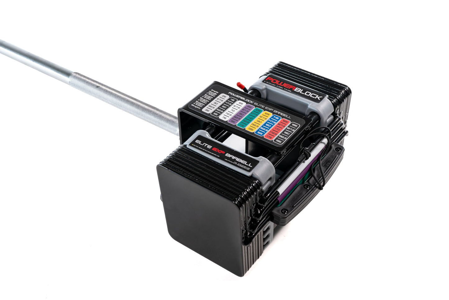 PowerBlock Elite EXP Straight Bar – Compatible with PowerBlock Elite EXP Adjustable Dumbbells, Weightlifting, Curling Bar, Weight Bar, Workout Equipment, Strength Training