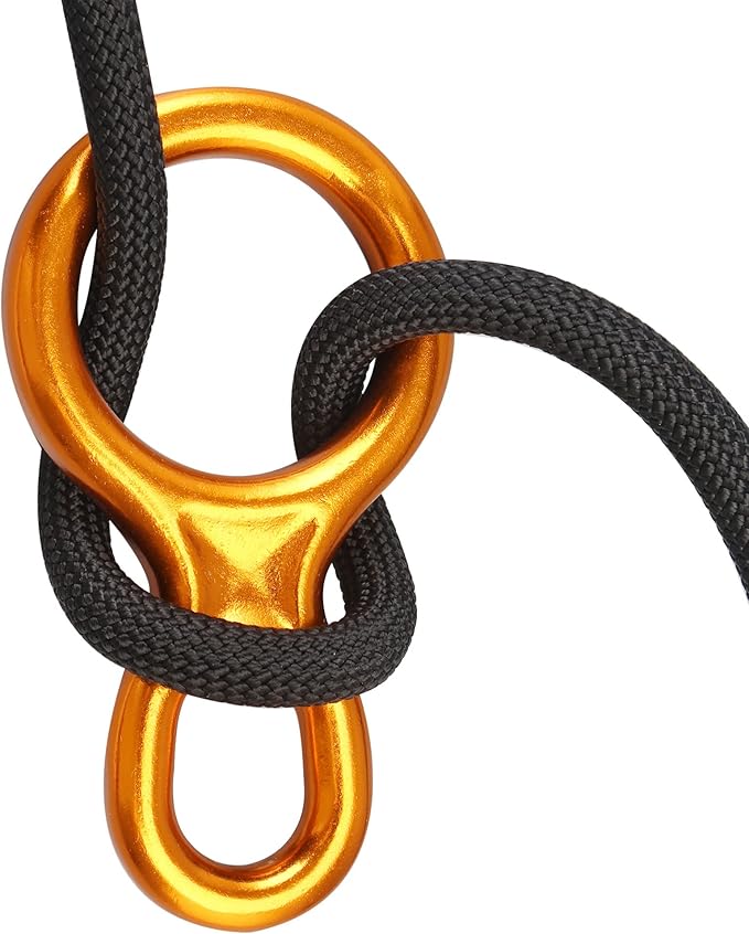 SOB Rescue Figure 8 Descender Belaying Belay Device Rock Climbing Rappelling Gear Aluminum Magnesium Alloy for Climbing,Hi...