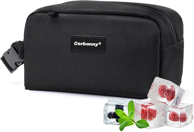 Freezable Lunch Bag,Freezable Snack Bag,Mini Cooler Bag for Travel/Work/School,Small Insulated Bag,Small Cooler Lunch Box ...