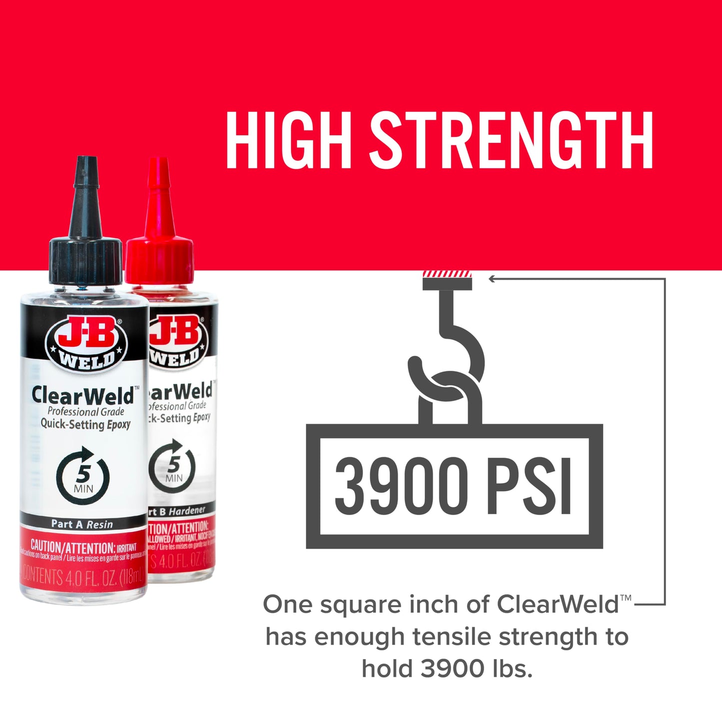 J-B Weld Pro Size ClearWeld 5 Minute Set Epoxy