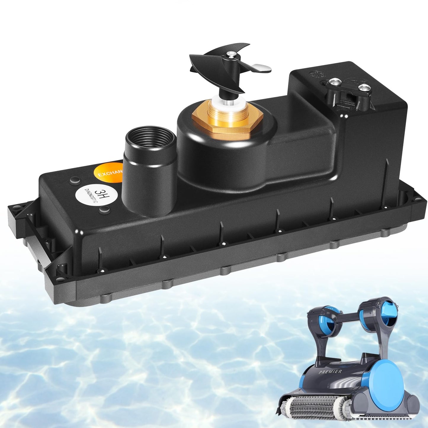 Sunluway Compatible with Dolphin Robotic Pool Cleaner Motor Unit 9995372RD-EX, Fits Advantage Plus, Deluxe 4, Discovery (Old), Edge, Premier, Prowler 830, and Triton (Old)