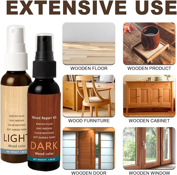 NuGrain Wood Repair Kit, Old English Scratch Cover for Wood, Easy-Fix Woods Furniture Repair, Floor Cover Nicks and Scratches, Hides Minor Defects, Restore a Finish for Woods