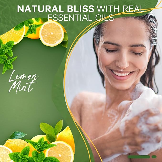 Shower Steamers Aromatherapy Birthday Gifts for Women Travel Essentials, 8 Pcs Lemon Mint, Bath Bombs Shower Bombs with Natural Essential Oils, Relaxation Home SPA