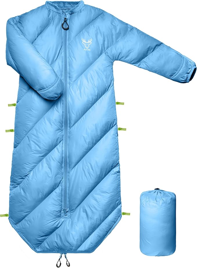 AZITREK Walkable Toddler Sleeping Bags for Kids, Boys Girls (2T-4T) - Puffy Camping Sleeping Sack for Indoor, Outdoor, Tra...