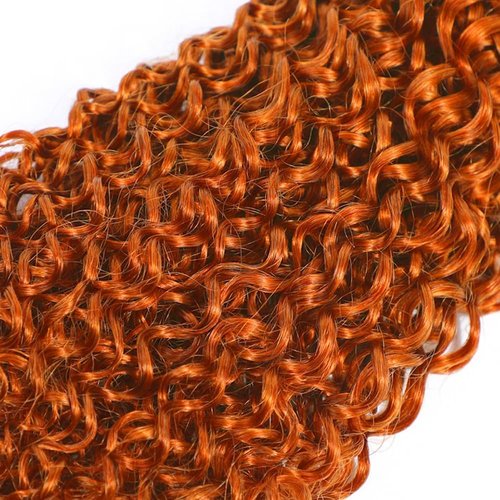 Giginger Brazilian Human Hair Bundles 18 20 22 inch Orange Jerry Curly Bundles 350 Color Human Hair Ginger Orange Unprocessed Virgin Quick Weave Hair for Black Women