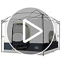 KAMPKEEPER Camping Inner Tent for Pop Up Canopy, Converts 10'x10' Straight Leg Canopy into Camping Tent–Fully Vented Roof(...