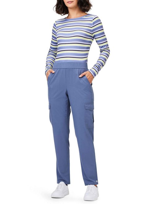 NIC+ZOE Women's TECH Stretch Cargo Pant, Slate