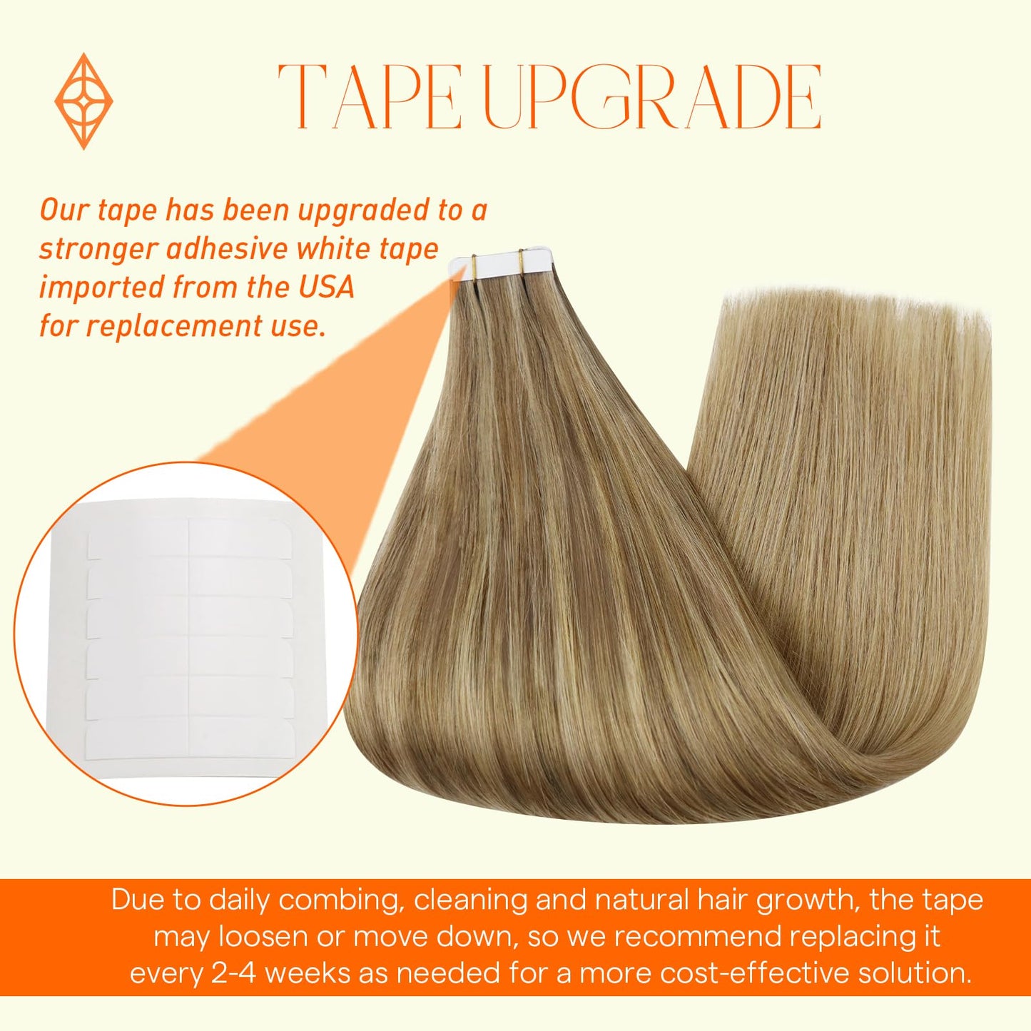 Full Shine Tape in Human Hair Extensions 18 Inch Double Sided Tape in Hair Extensions Color 10/16/16 Adhesive Human Hair Extensi