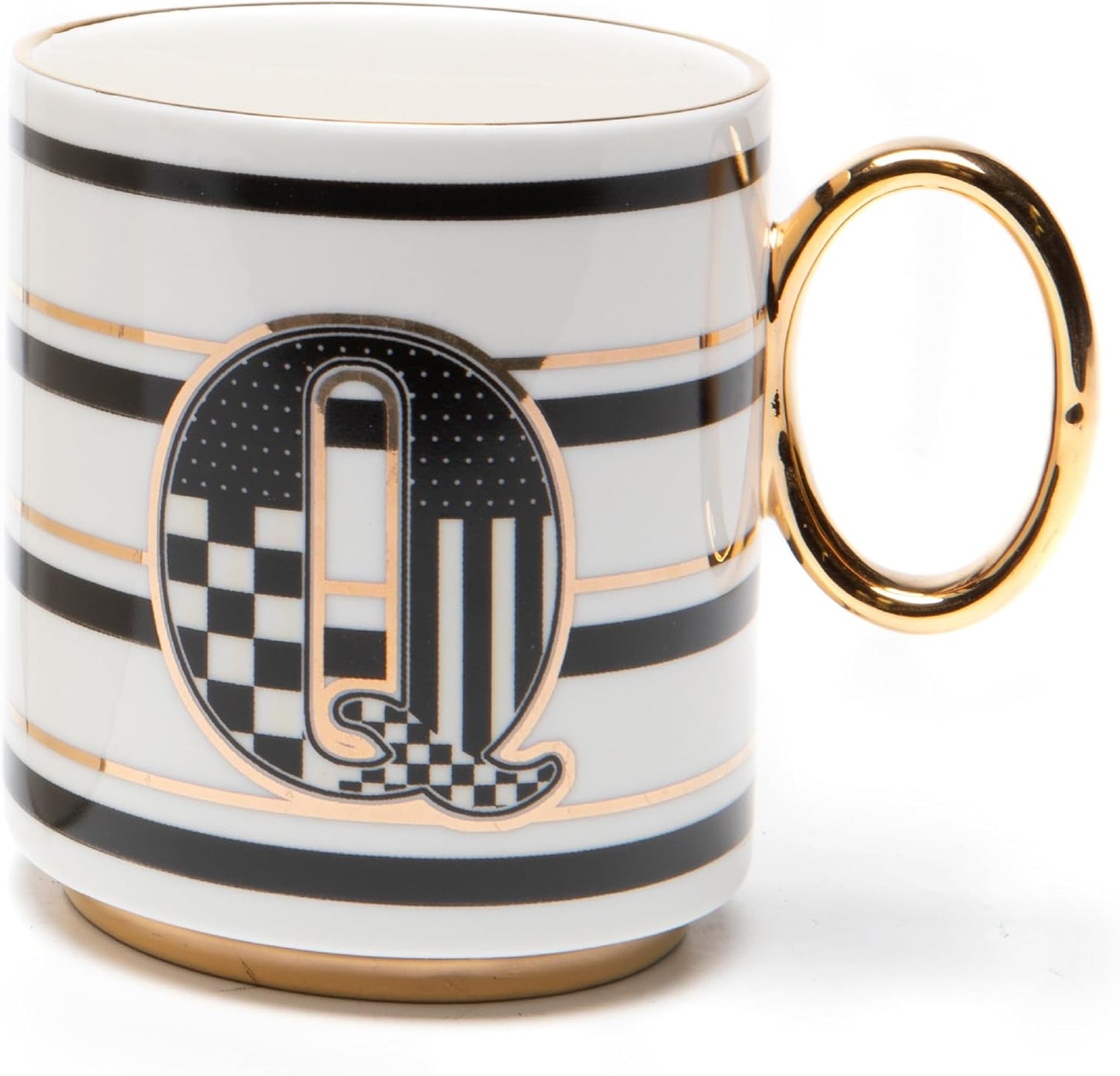 MACKENZIE-CHILDS My Mug, Decorative Ceramic Coffee Mug with Handle, Q