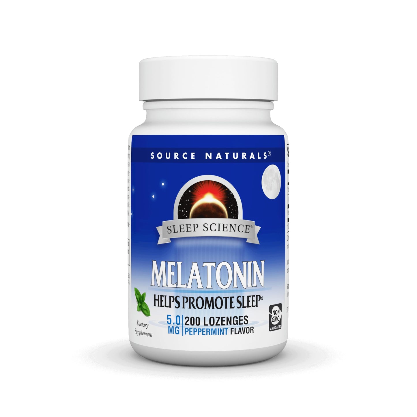 Source Naturals Melatonin 5 mg - 200 Peppermint Flavored Lozenges