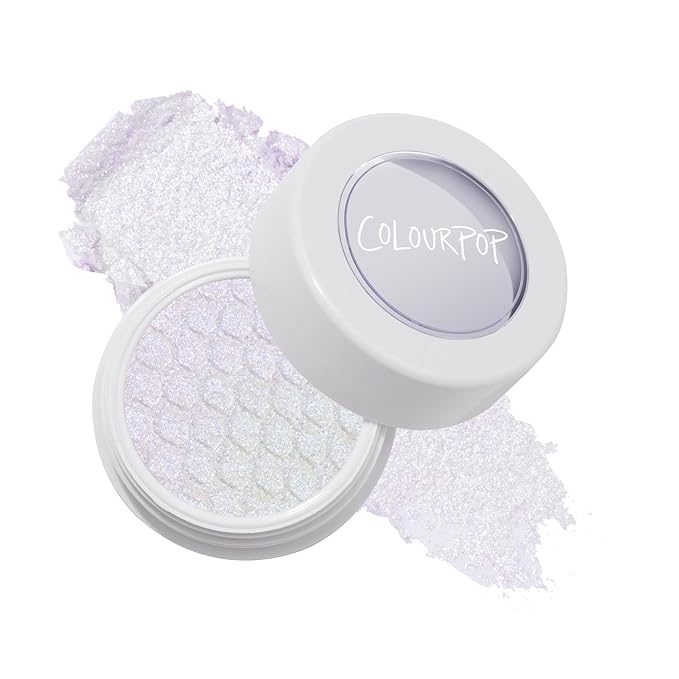ColourPop Super Shock Shadow - High-Pigment, Crème-Powder Eye Makeup - Single Glitter Eyeshadow with Zero Fallout and Unique Bouncy Texture - Soft Golden Ivory Eyeshadow - Ice Dream (0.07 oz)