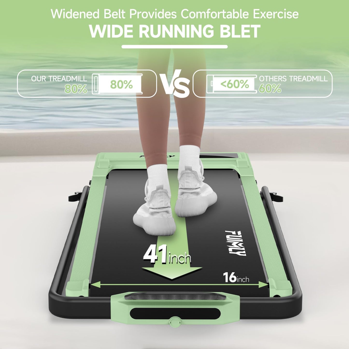 FUNMILY Walking Pad Treadmill with Incline, Foldable Treadmills for Home Office, Portable Walking Pad 300lbs Capacity, Remote Control, Led Touch Screen, 2s Folding Treadmill