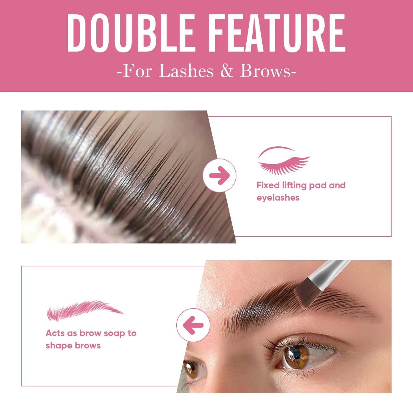 Libeauty Lash Lift Glue Balm, Faint Fragrance Lash Glue Wax for Perfect Eyelash Perm & Brow Lamination, Easy to Apply and Fast D
