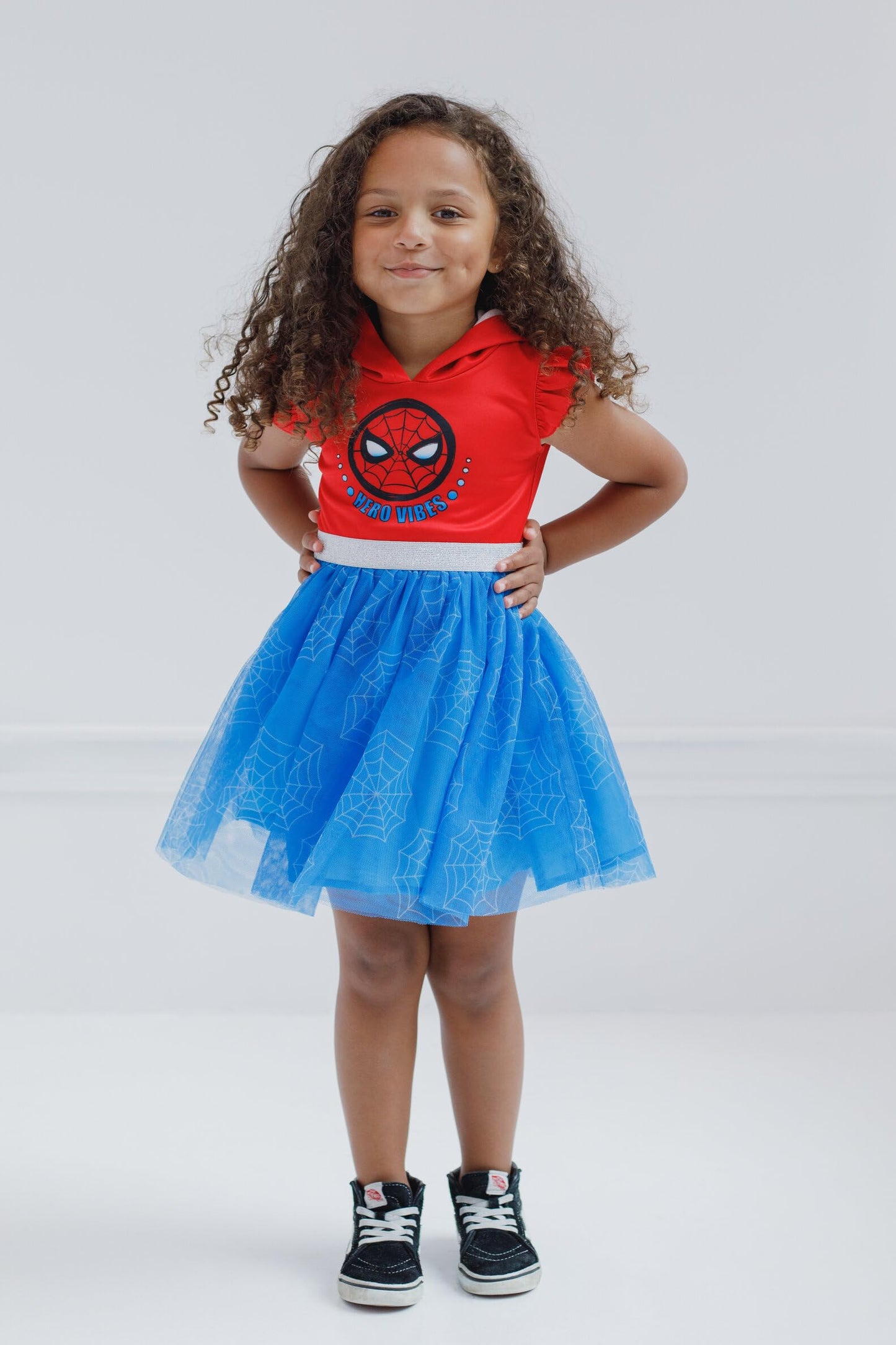 Marvel Spider-Man Toddler Girls Mesh Tulle Dress Blue 2T