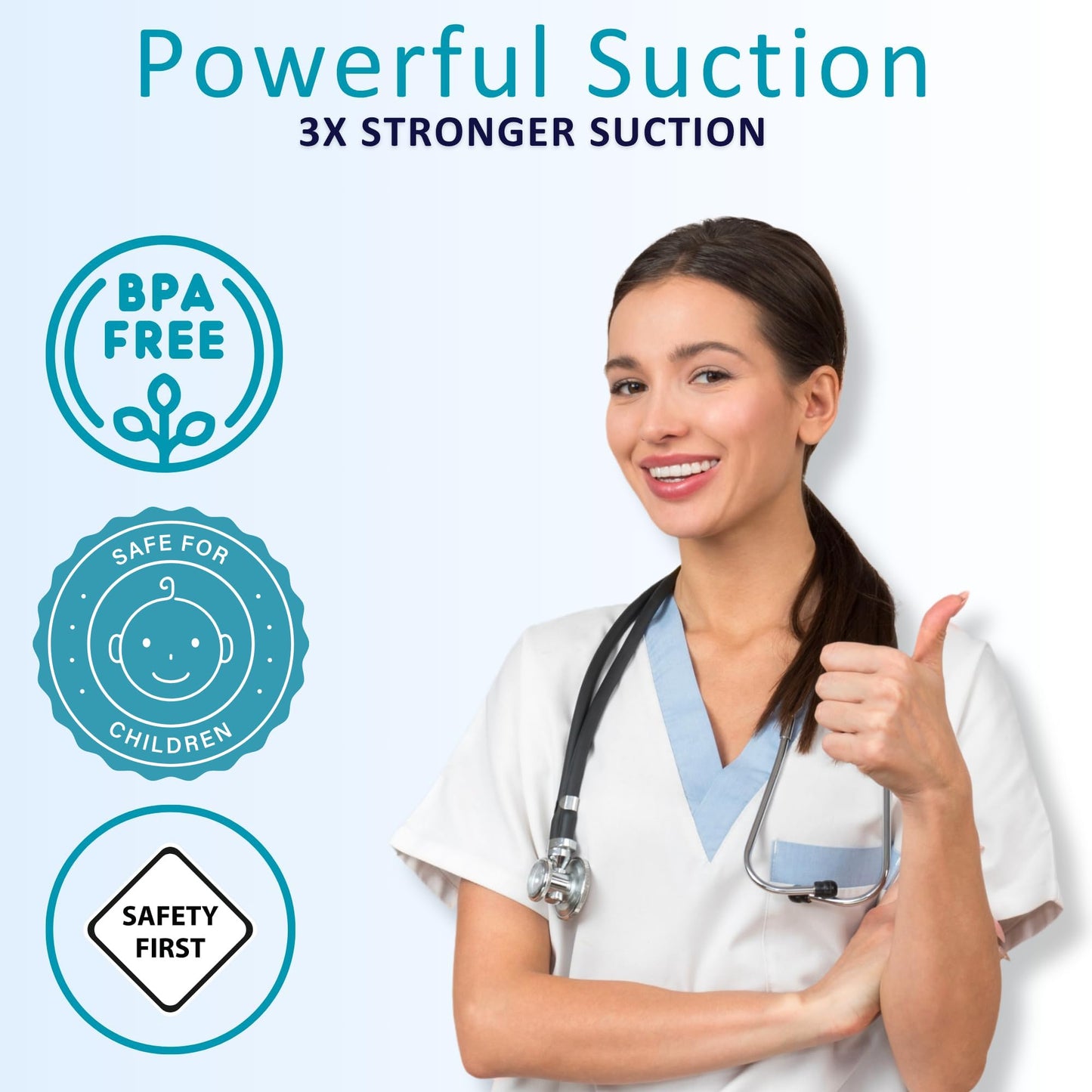 BabySmile – Baby Nasal Aspirator for S-303 & S-504 Models | BPA-Free Electric Nose Cleaner for Mucus, Snot & Boogers | Simple Controls & Easy-to-Clean Parts | Infant & Toddler Nose Care