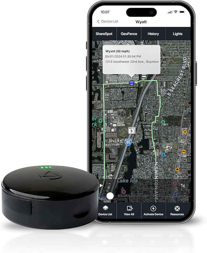 LandAirSea 54 GPS Tracker (Premium Edition) - Long Battery, Magnetic, & Waterproof. Global GPS Tracker for Vehicles. Made ...