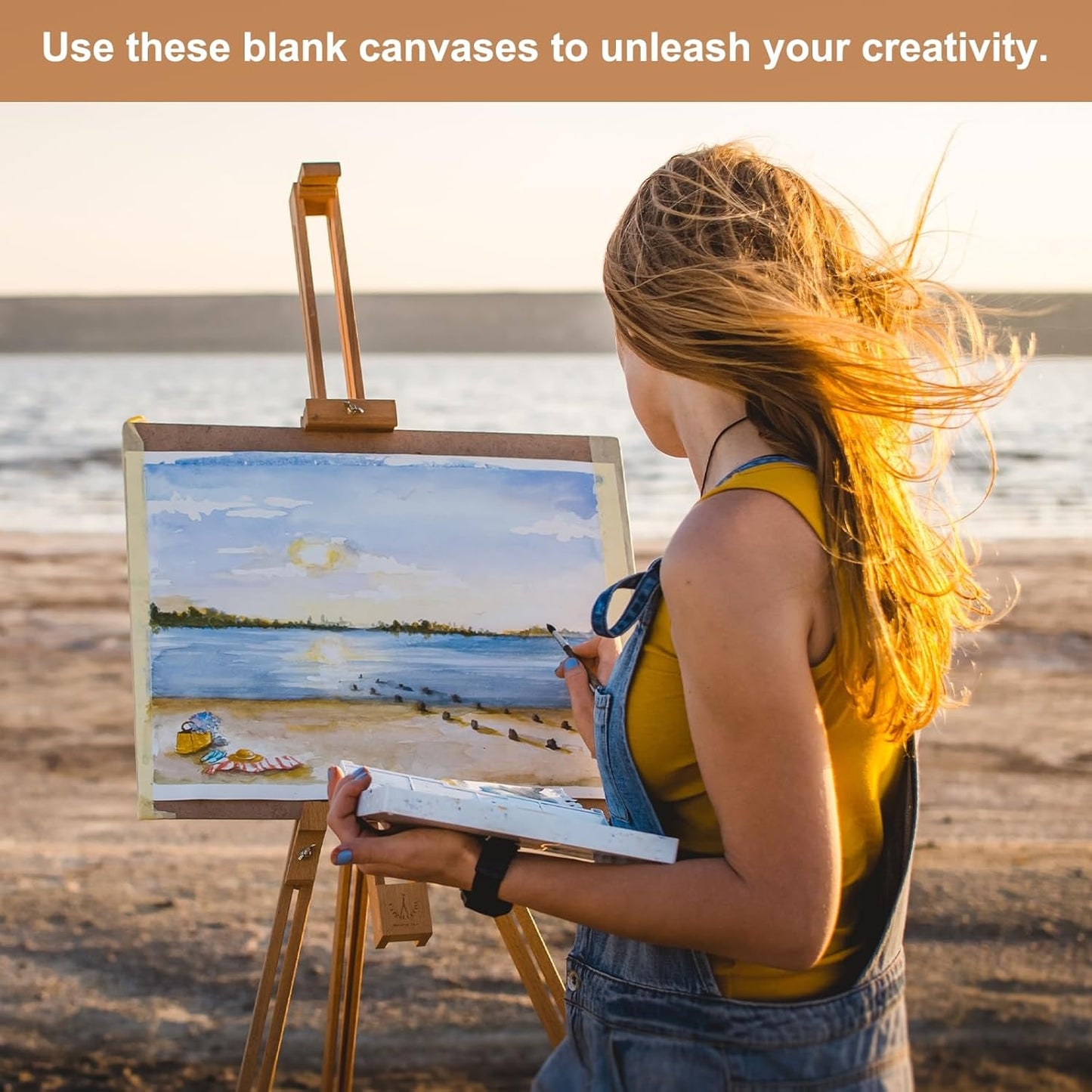 MECCANIXITY Canvas Boards for Painting, 6x8 Cotton Blank Primed Art Canvas Panels Acid-Free for Painting Supplies Oil Acrylic Tempera Watercolor Pouring Paint Artists(White, Pack of 10)