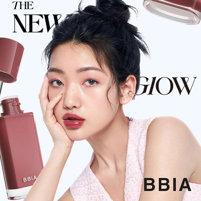 BBIA Glow Tint – Lip Plumping Volumizing Glossy & Glowy Lip Stain Naturally Moisturizing Comfortable Texture Lightweight Long-Lasting Vivid Color Non-Sticky Korean Makeup (02 VINTAGE, Pack of 1)