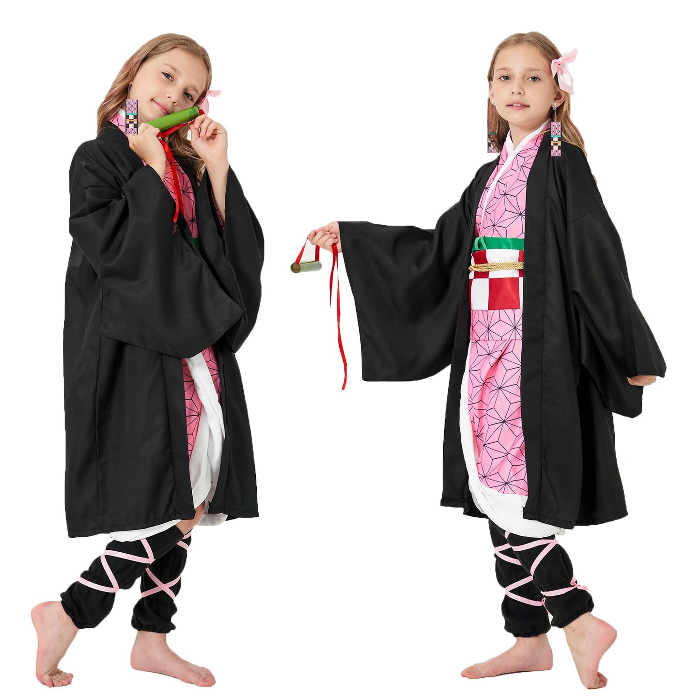 PTXZEQ Cosplay Costume Coslpay Outfit for Halloween Kids Adult(pink,kids 140)