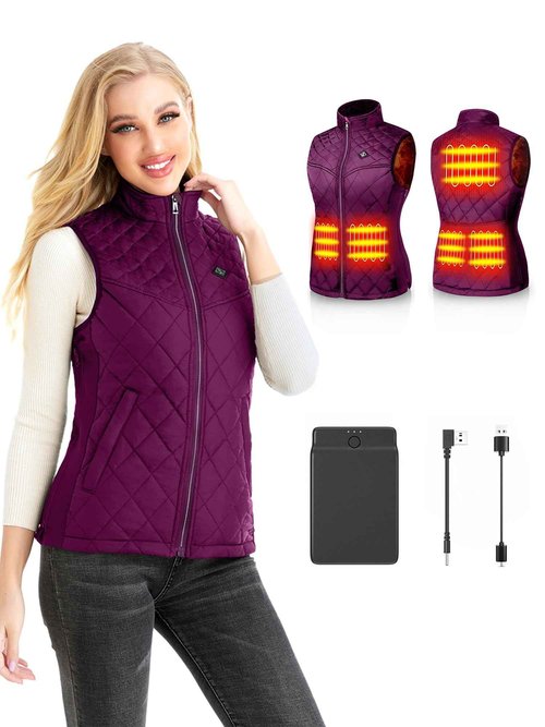 PETREL Heated Vest Women with Battery Pack, Rechargeable Lightweight Heating Warming for Hunting