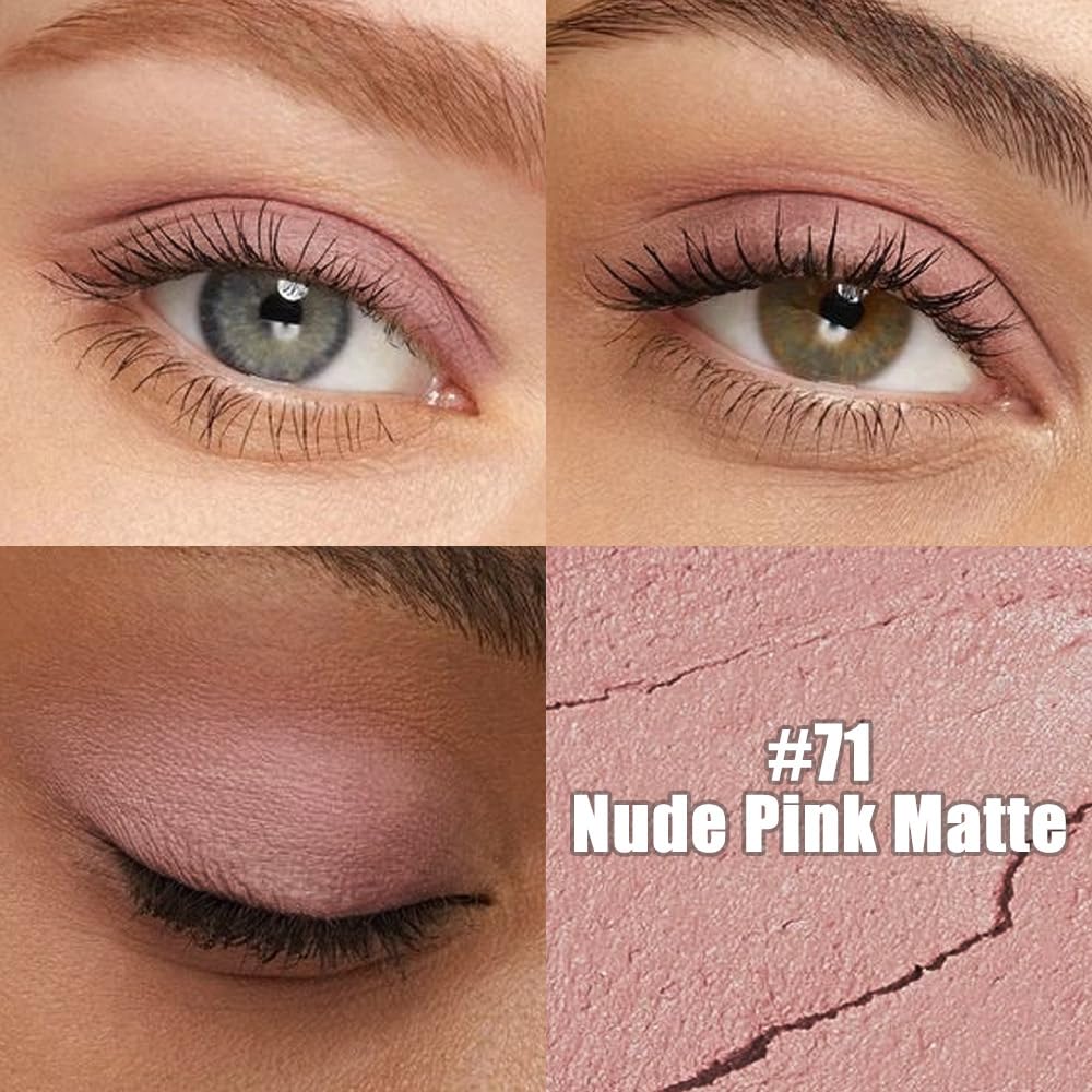 evpct Light Mauve Cream Eye Shadow Sticks Brightener Pencils for Women, Matte Mauve Silky Eyeshadow Applicator Stick Pen Waterpr