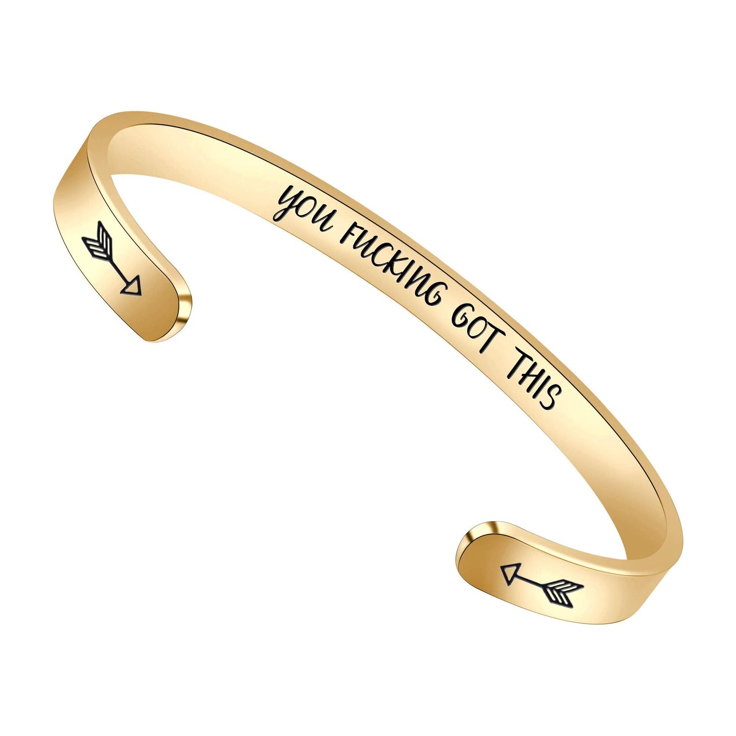 Btysun Birthday Gifts for Women Gold Bracelets for Women Inspirational Cuff Bangle Friendship Personalized Mantra Jewelry
