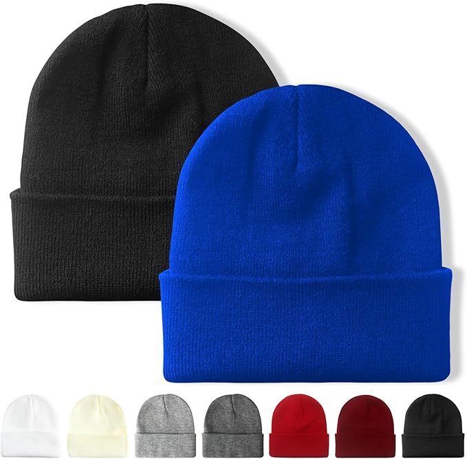 NPQQUAN Unisex Beanie Hats for Men Women Winter Knit Beanies