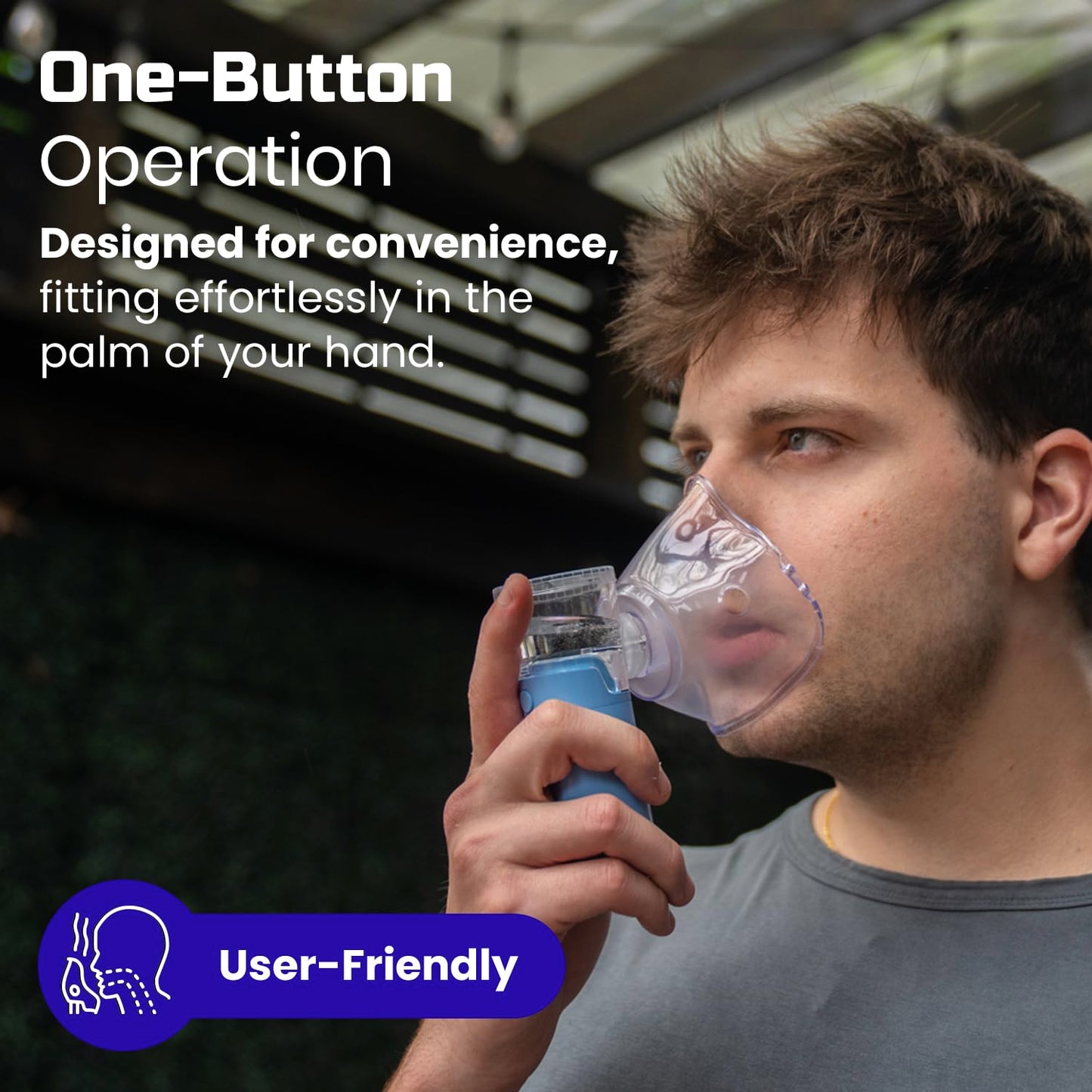 Portable Nebulizer, Rechargeable Nebulizer for Adults and Kids, Perfect for Home and Travel Use, Quiet & Efficient, Medicinal Non-Ventilatory Nebulizer (Atomizer)