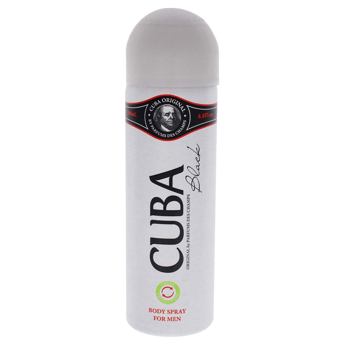 Cuba Black for Men - 6.6 oz Body Spray
