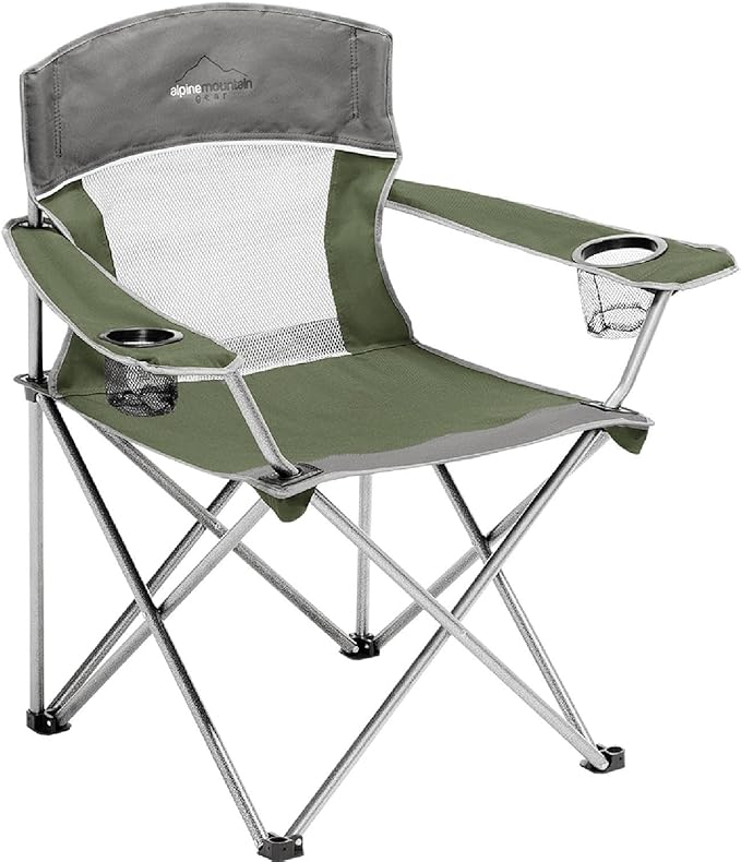 Alpine Mountain Gear Mega Mesh Outdoor Chair for Camping/Hiking/Backpacking by Caddis Sports