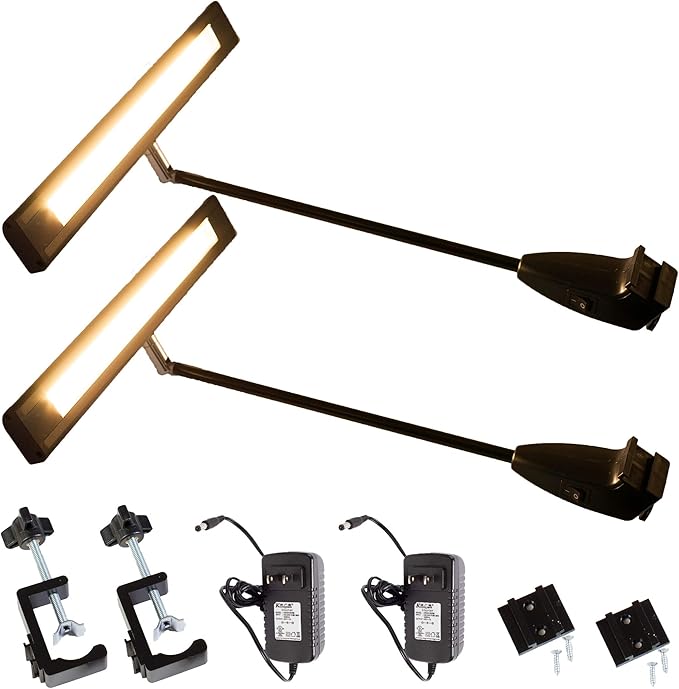 LEDUPDATES Trade Show LED Light, 2 Packs 24v Warm White 3000k Exhibit Display Lighting for Popup Booth, Back Drop Panel, H...
