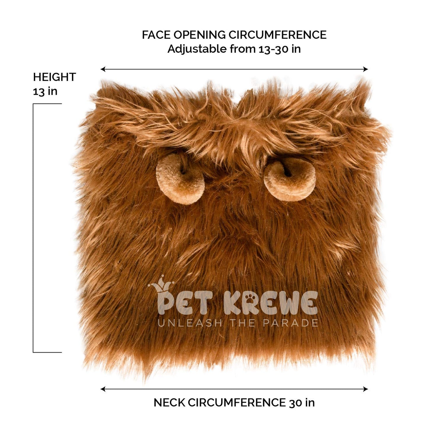 Pet Krewe Lion Mane for Dog -Lion Mane Dog Costume by Pet Krewe