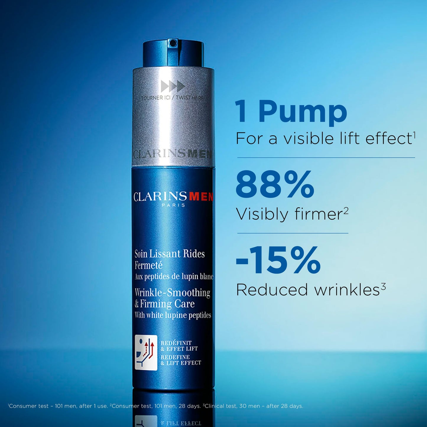 CLARINSMEN NEW Wrinkle Smoothing and Firming Anti Aging Face Moisturizer | Mens Face Moisturizer | Visibly Lifts, Firms, Smoothe