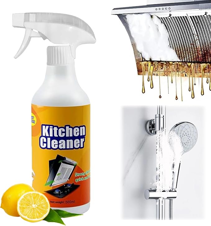 Gihen Multi-Purpose Cleane- Effective Multi-Purpose Cleaner with Spray Nozzle Spray & Towel for Kitchen, Household, Oven, Stove, Range Hood, Sink, Gihen Heavy Oil Cleane
